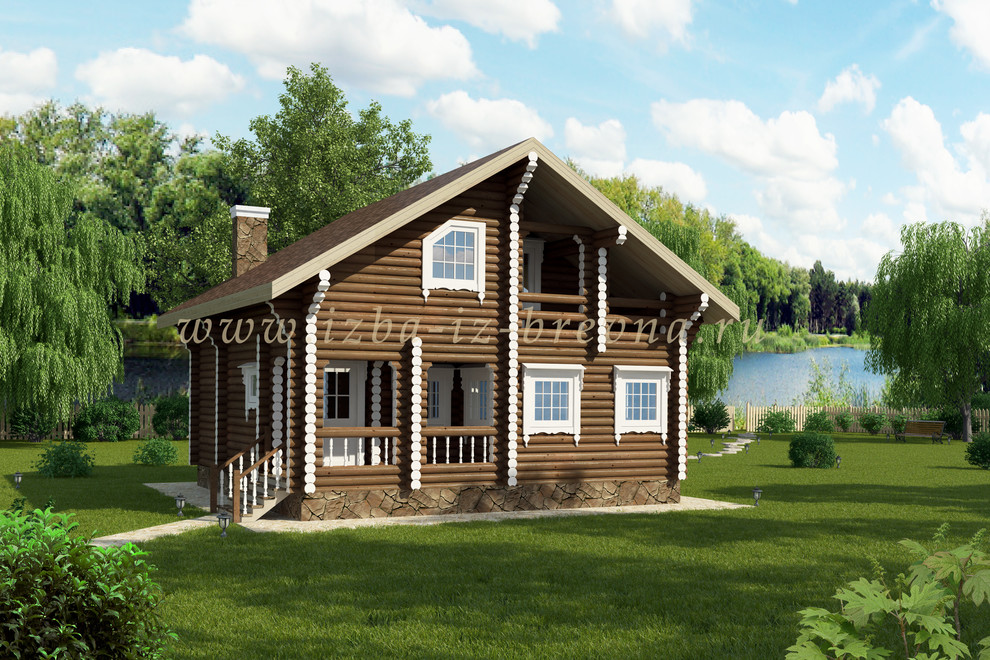 Проекты бань из оцилиндрованного бревна