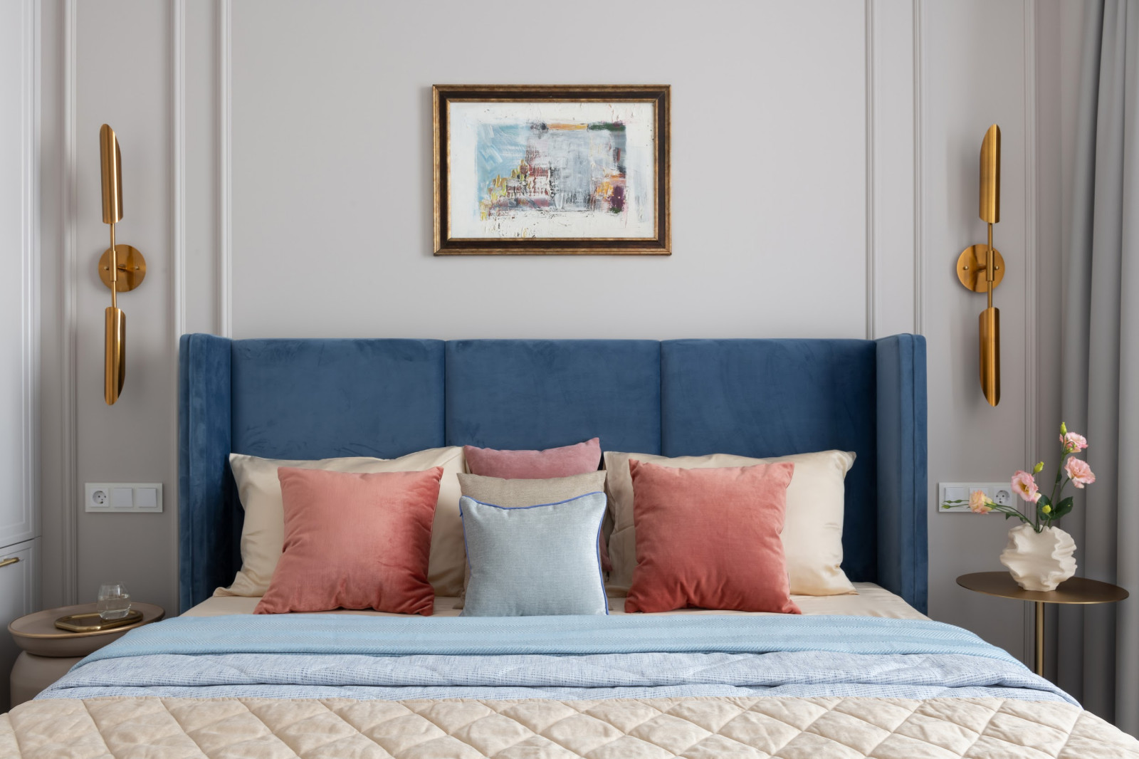 Квартира с оранжевым акцентом