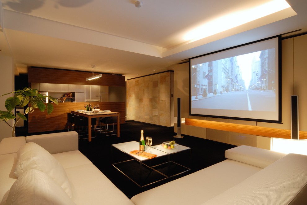 Modern home theatre in Other.