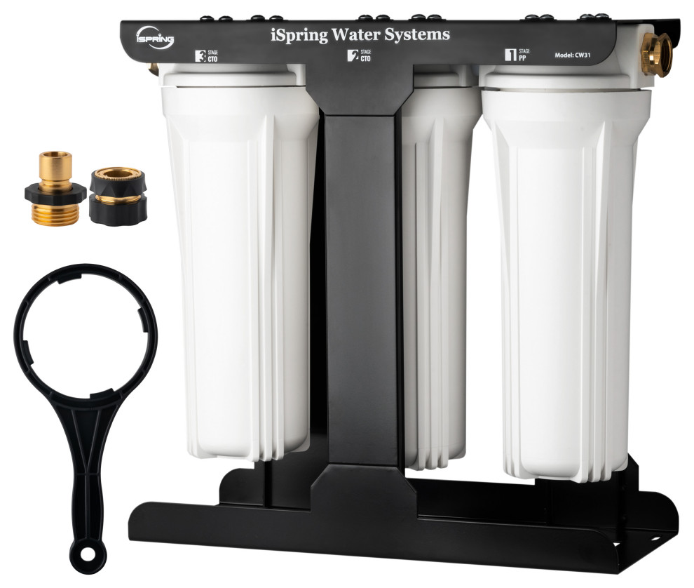 iSpring CW31 RV Water Filter System, 3Stage RV Water Filtration System