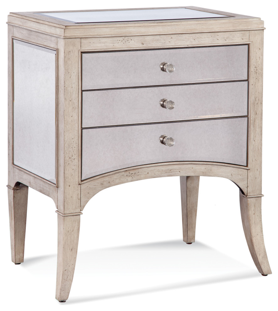 Bassett Mirror Marguerite Chairside Table Farmhouse Side Tables And