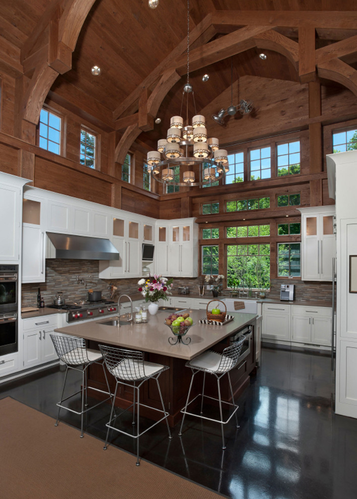 Mountain style kitchen photo in Chicago