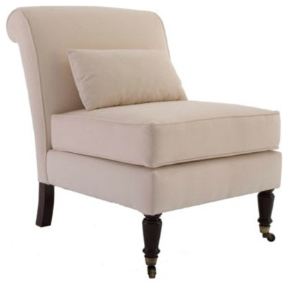 Leyland Armless Chair with Lumbar Pillow