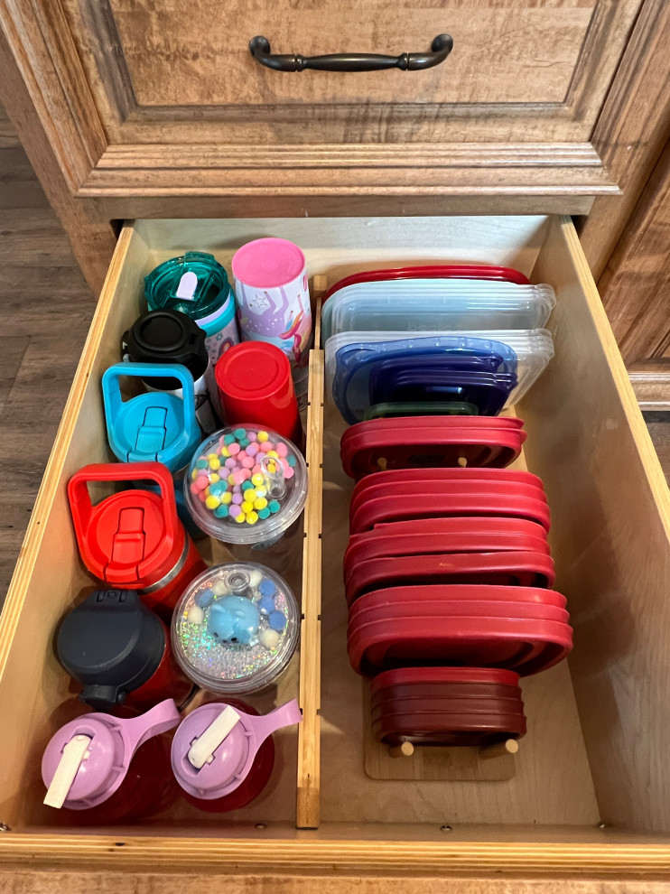 Organized Deep Kitchen Drawer