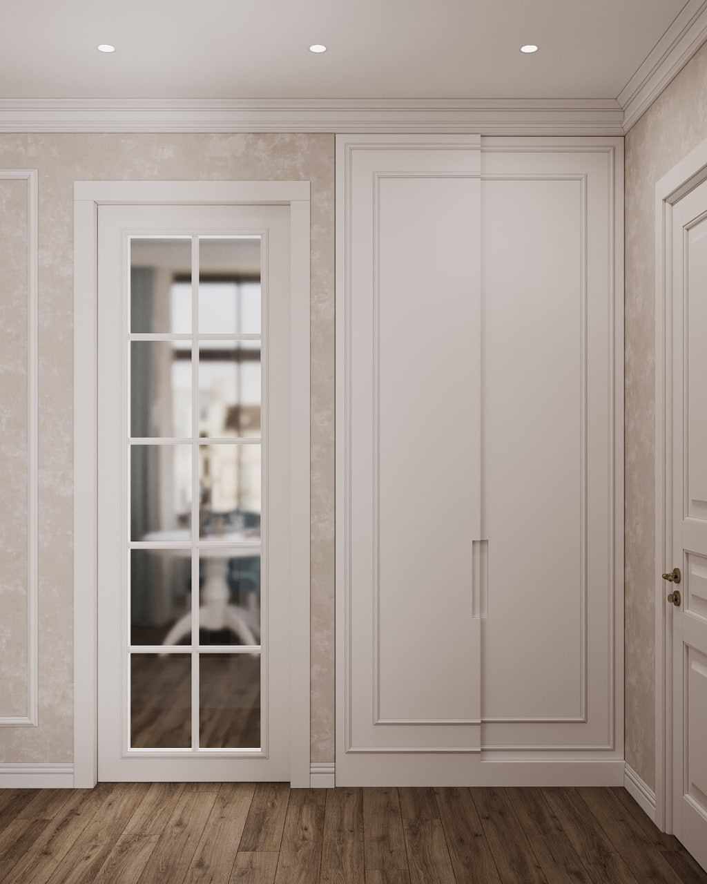 Дизайн-проект квартиры в "Сталинке" в классическом стиле