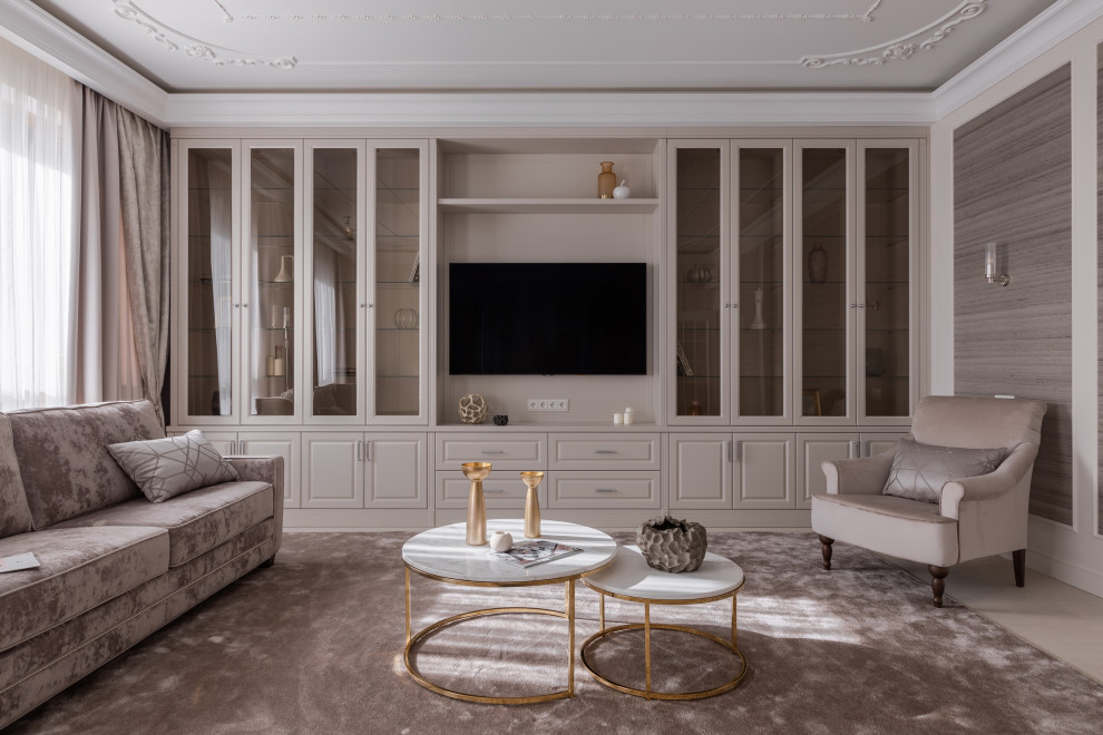 Четырехкомнатная квартира в стиле неоклассика 164 м2