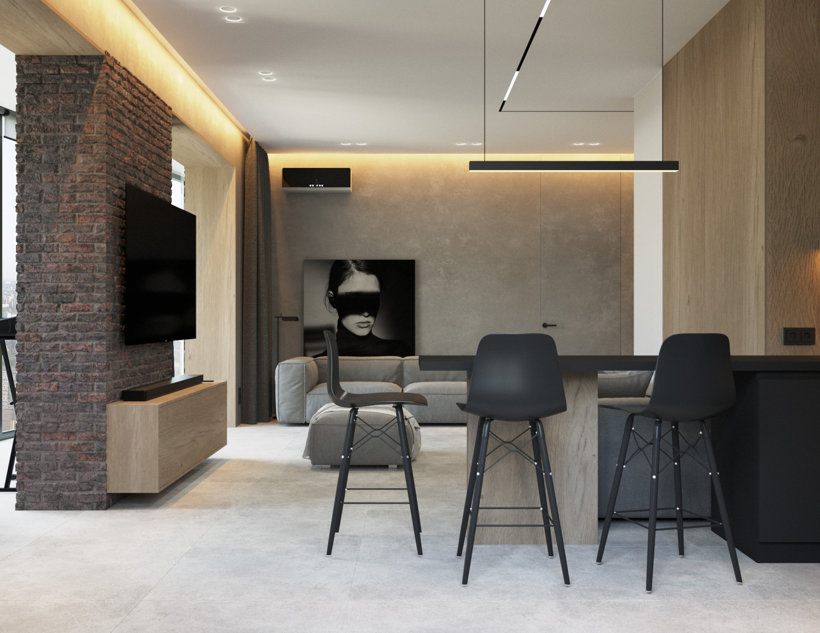 Лофт для молодой семьи