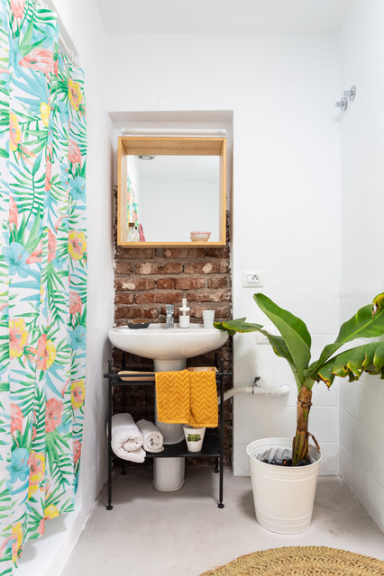 Ba&ntilde;o tropical exotisk-badrum
