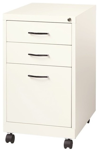 Hirsh Soho 3 Drawer Filing Cabinet In White Contemporary