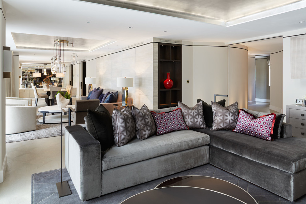 Design ideas for a contemporary home design in London.