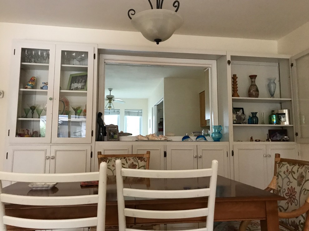 How can I brighten and modernize white in dining room!