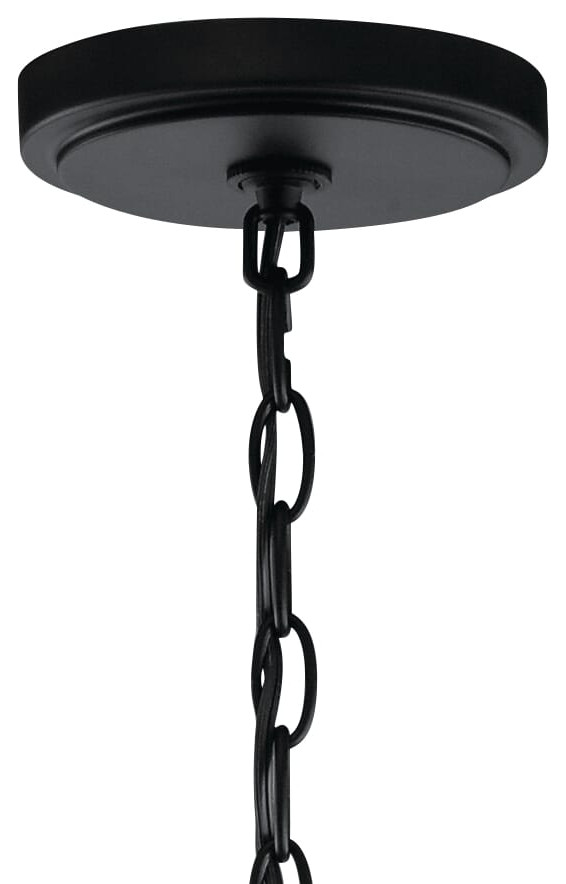 Voleta 6-Light Sphere Chandelier in Black