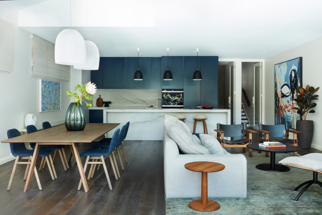 Randwick modern-vardagsrum