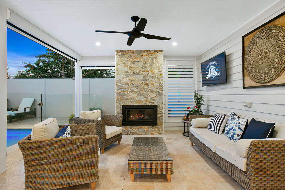 Photo of a beach style patio in Melbourne.