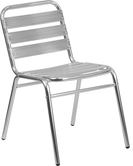 Commercial Aluminum Indoor Outdoor Restaurant Stack Chair With
