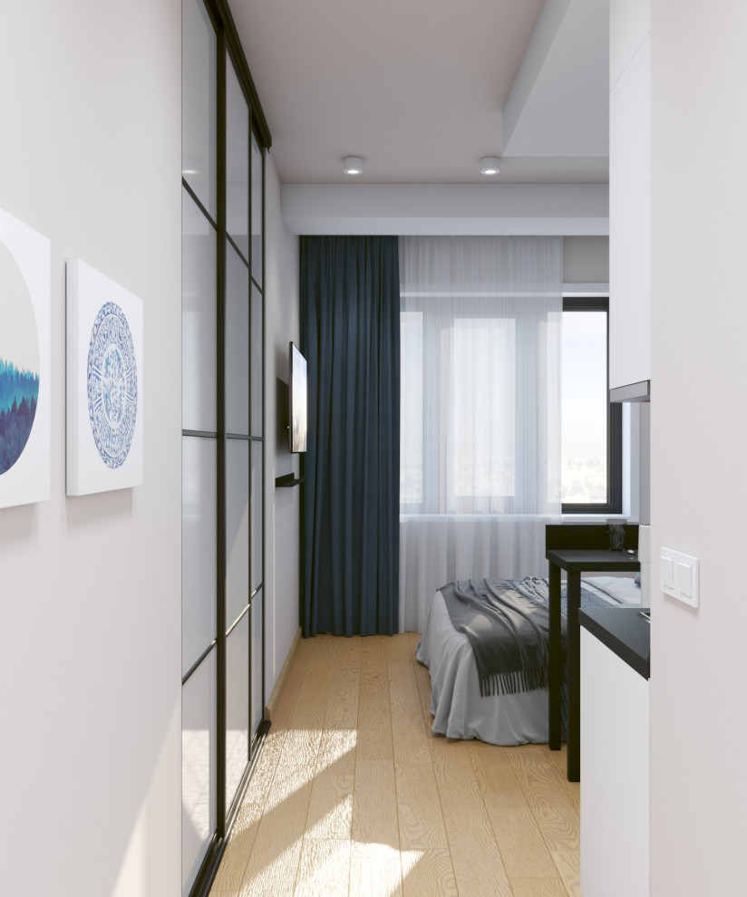 Синяя студия для краткосрочной аренды