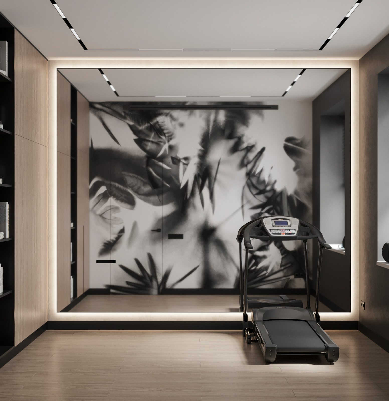 Стильный интерьер коттеджа с женской и мужской спальнями