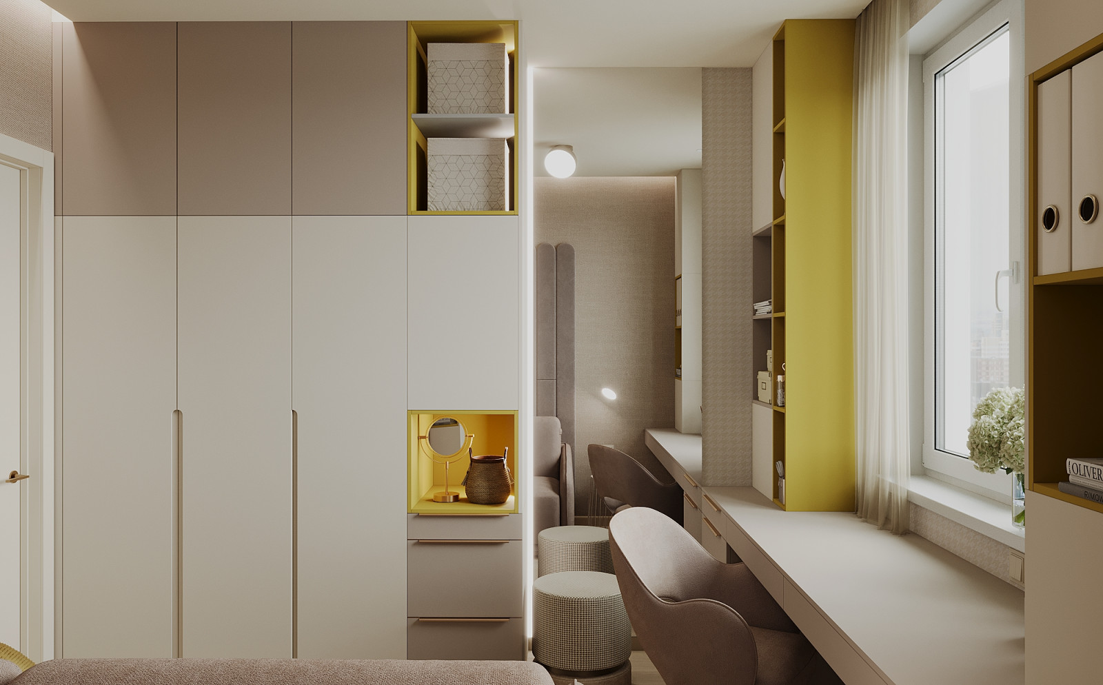 Интерьер 4-ёх комнатной квартиры_ "VANILLA LATTE"