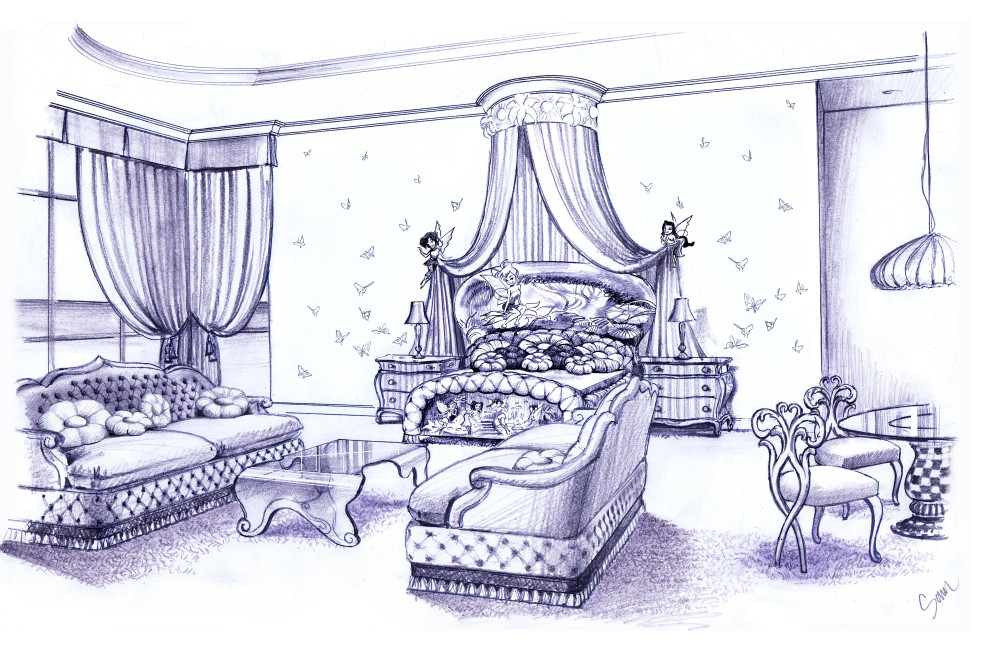 Childrens Rooms - A bedroom for a Tinkerbell