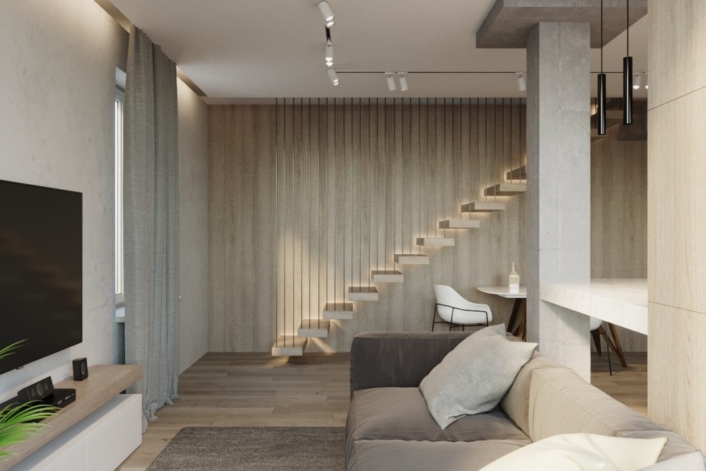 Дизайн - проект двухуровневой 4 к.кв 100 м2 в ЖК "Изумрудный"