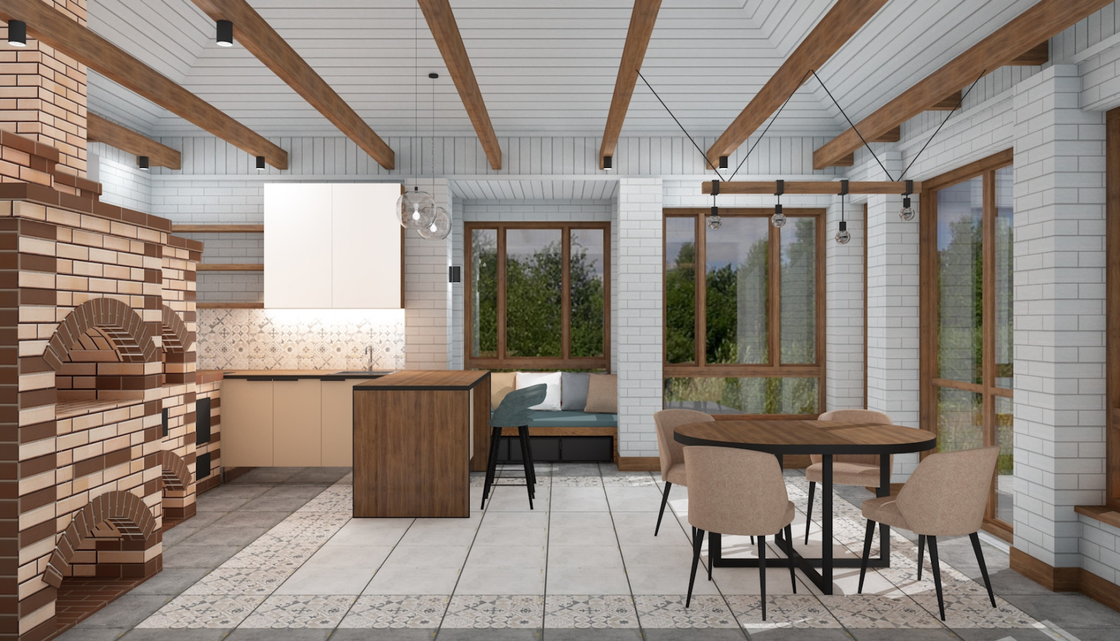 Дизайн-проект летней кухни.