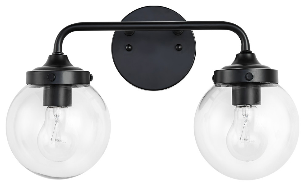 Dimmable Vanity Light, 2 Light Contemporary Bathroom Vanity