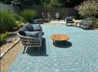 Beach style home design photo in Boston