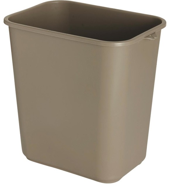 Impact Prod. 28 qt. Beige Wastebasket 77021590 Contemporary