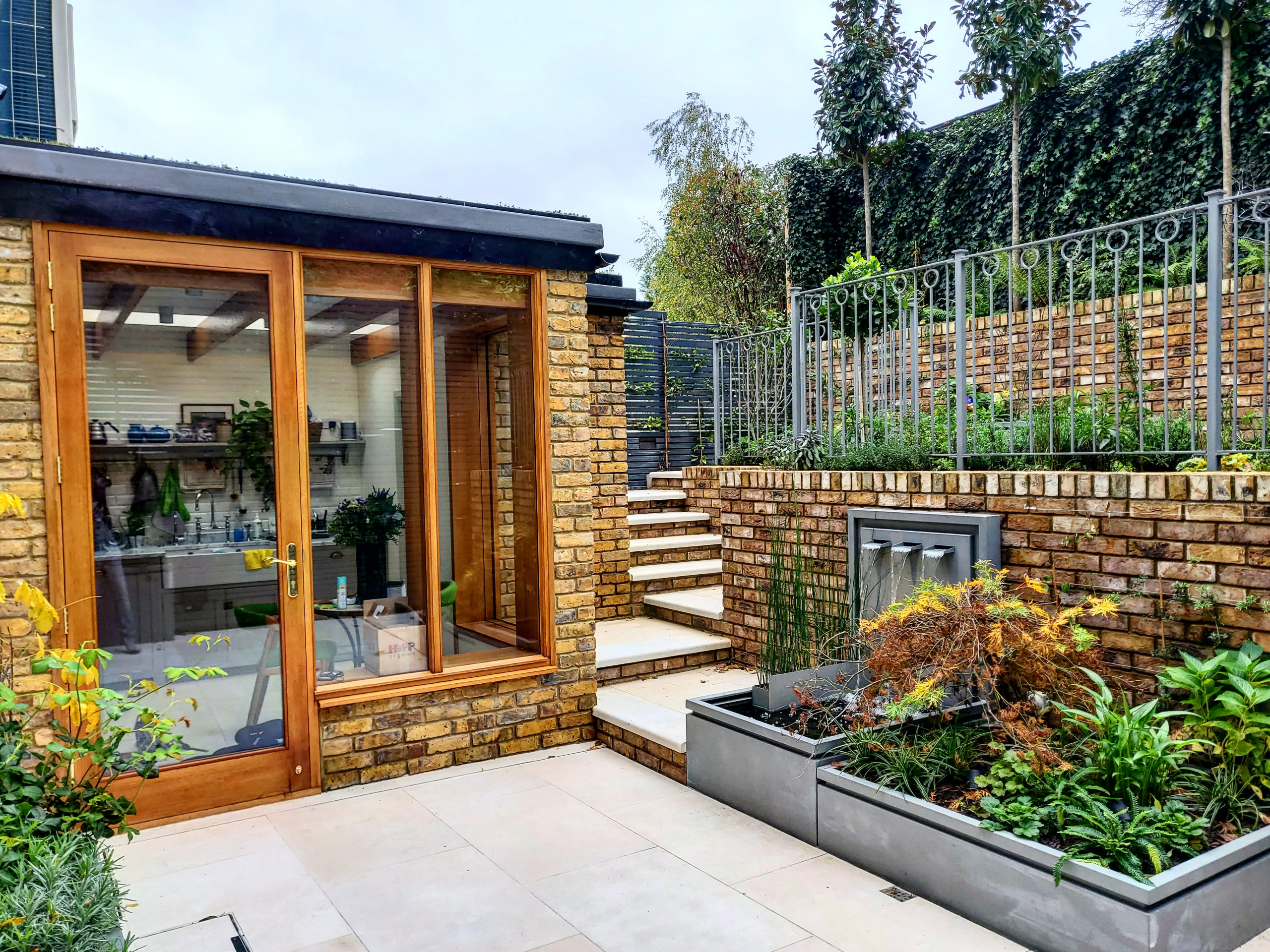 Wooden frame kitchen extension