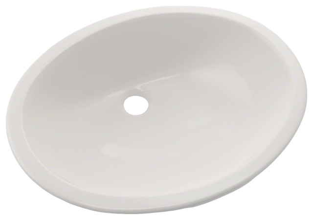 Toto Rendezvous Oval Undermount Bathroom Sink With CeFiONtect, Colonial White