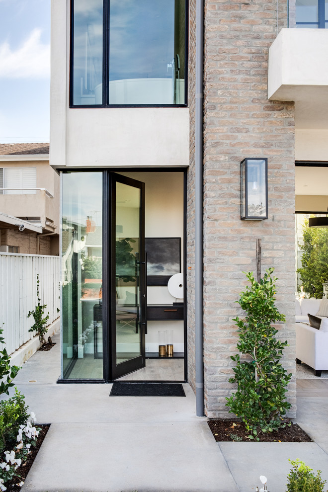 Entryway - transitional entryway idea in Los Angeles