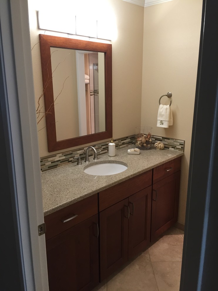 Inspiration for a mid-sized transitional bathroom remodel in Seattle