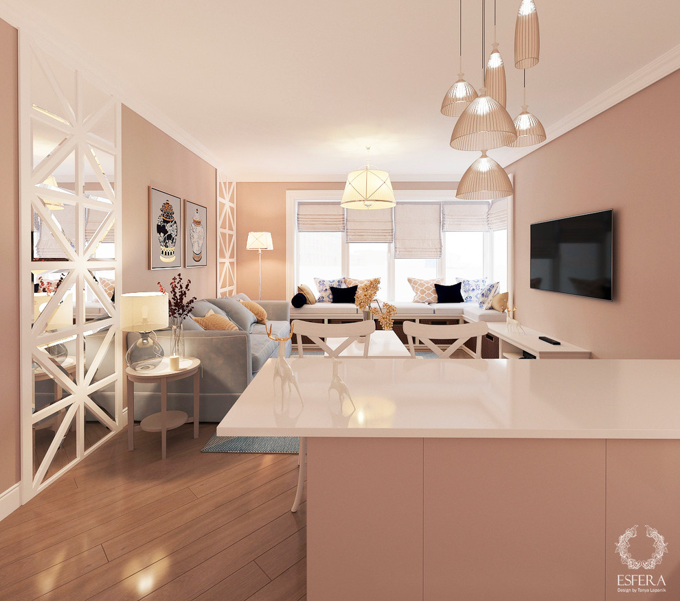 Дизайн проект однокомнатной квартиры.