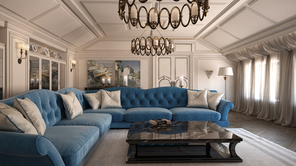 Гостиная. Усадьба  3000 кв.м – Россия, Подмосковье