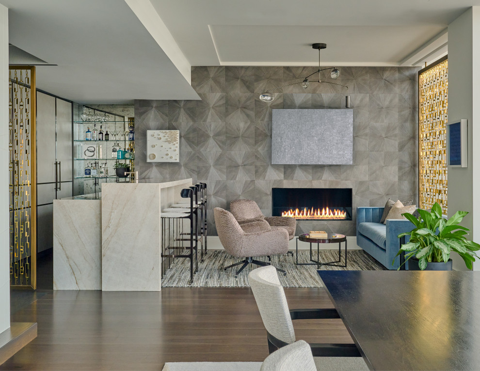 New York City Duplex - Contemporary - Family Room - New York - by Linda ...