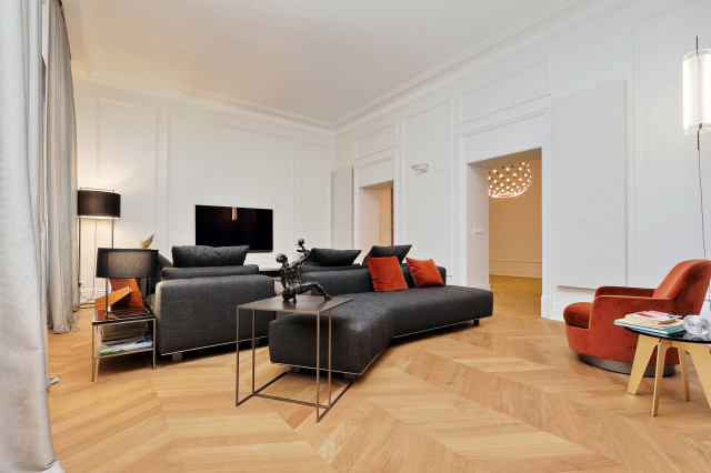 Appartamento Pinciano modern-living-room