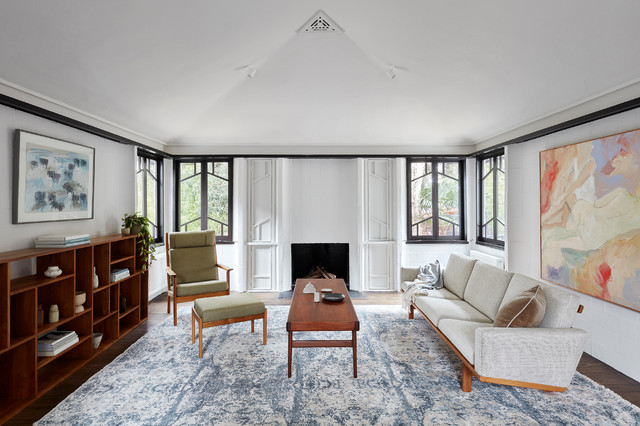 A Heritage Renovation contemporary-living-room