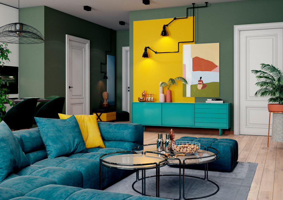 Яркая квартира для молодой пары