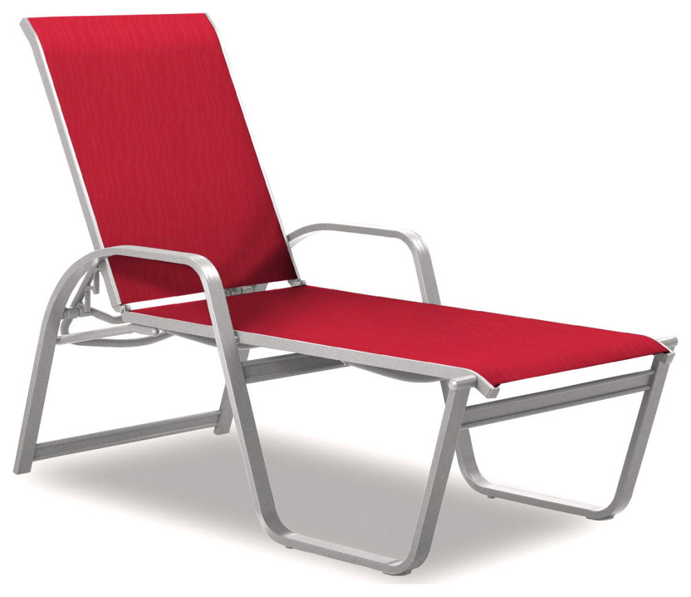 Aruba II 4Position High Bed Chaise Contemporary Outdoor Chaise