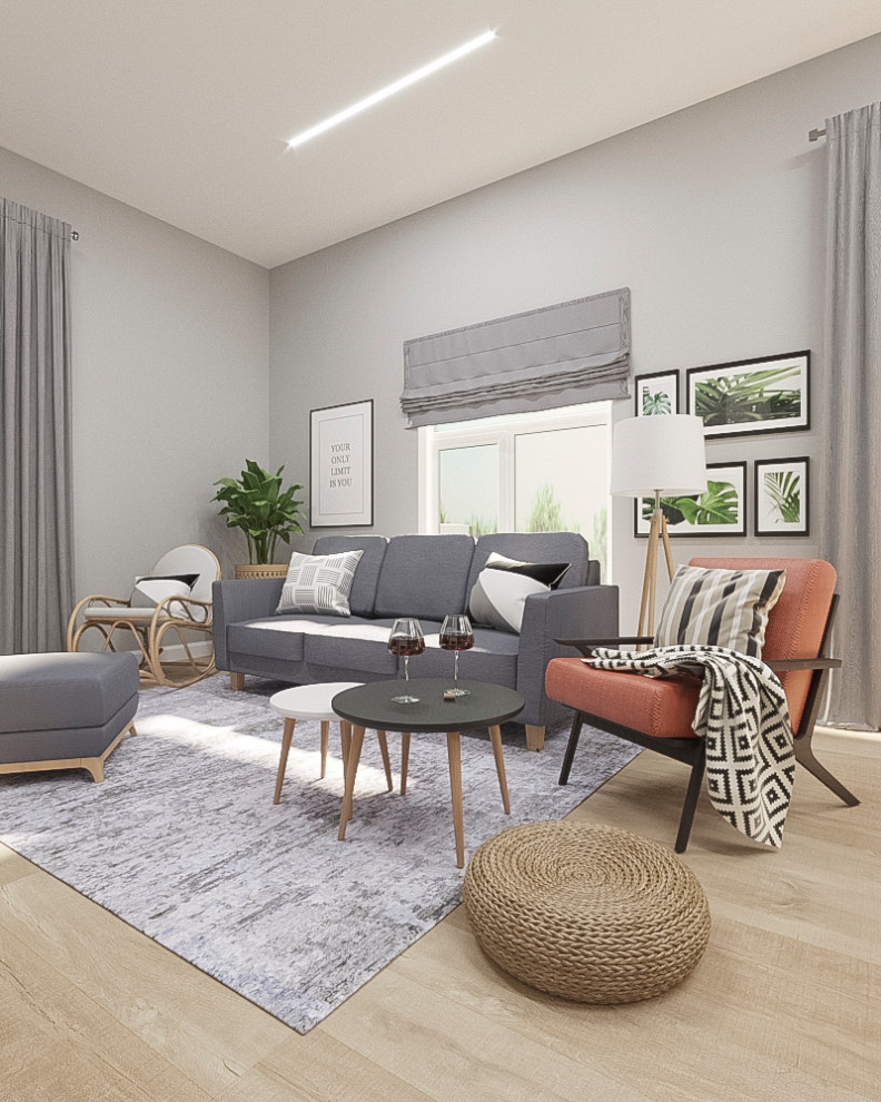 Кухня-гостиная сканди