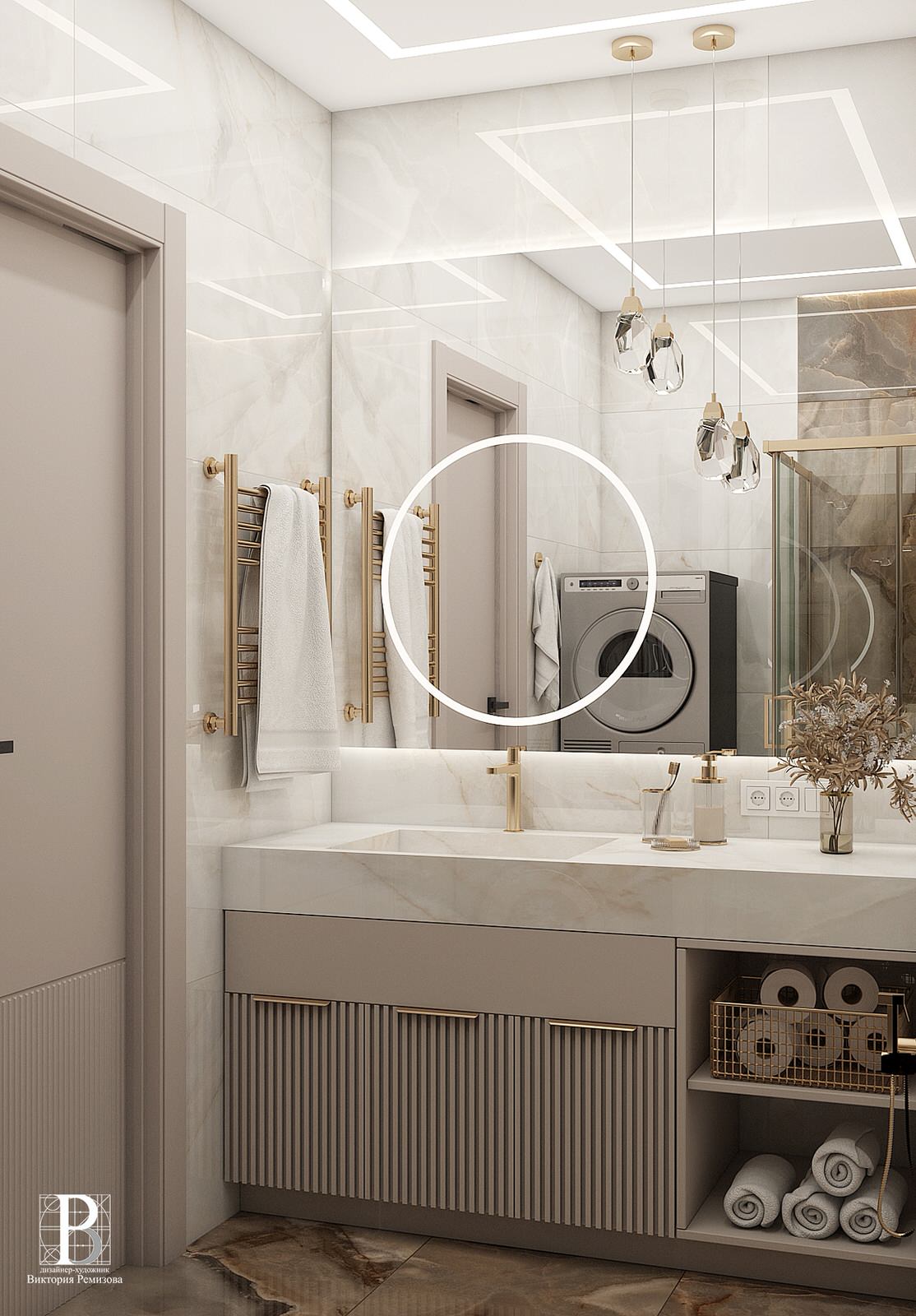 Дизайн интерьера квартиры 56,8 кв.м., г. Пятигорск, ул. Пестова 5