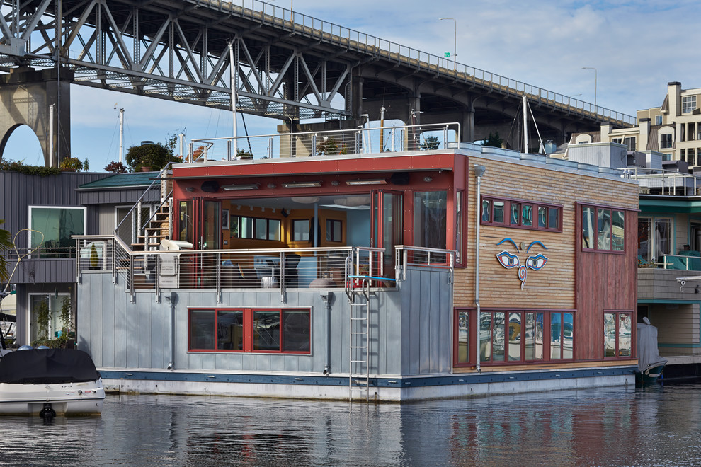 Houseboat 9 Industrial Exterior Seattle by Graham