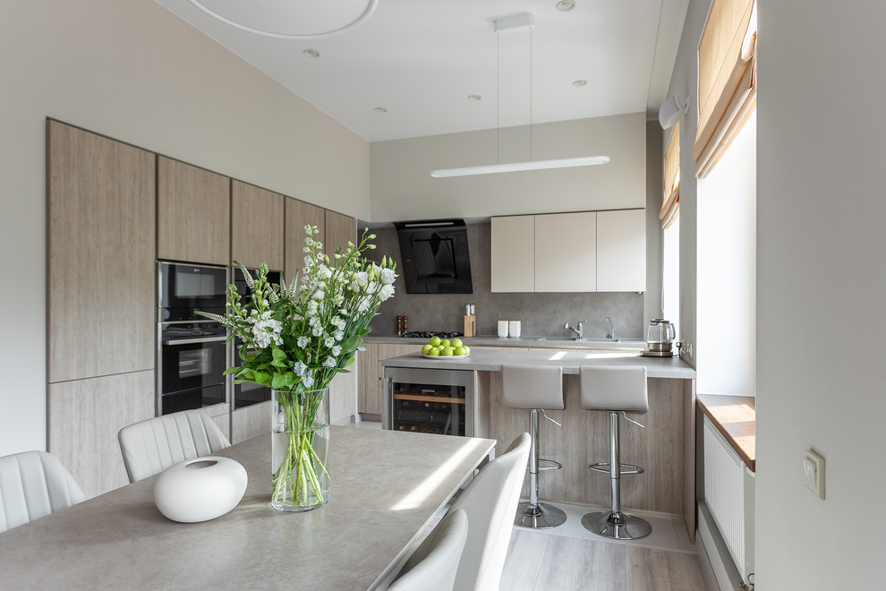 Интерьер двухуровневой квартиры в Калининграде.