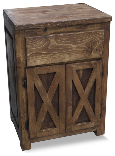 Small Farmhouse Vanity With "X" Doors Farmhouse