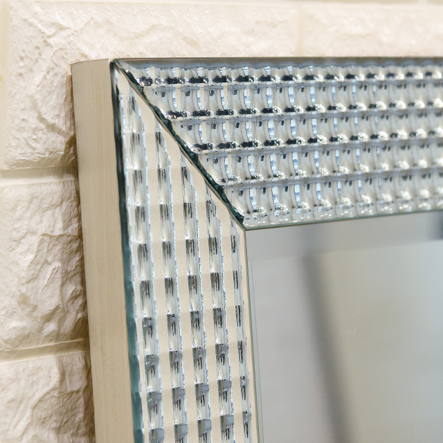 Bling Beveled Glass Rectangle Wall Mirr, 1