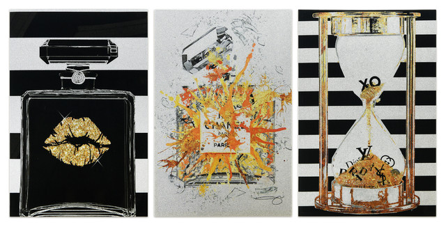Perfume Hourglass Blast Wall Art High Resolution Print On Wrapped Canvas Contemporary Prints And Posters By Empire Art Direct