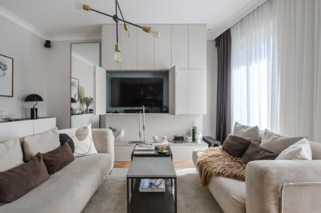 Un T3 devient T4 contemporary-living-room
