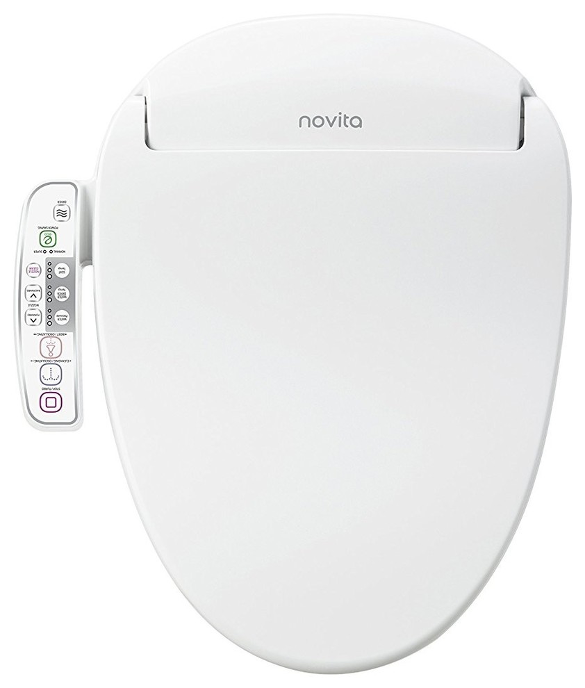 Kohler Novita Plastic Elongated Bidet Seat, White Contemporary