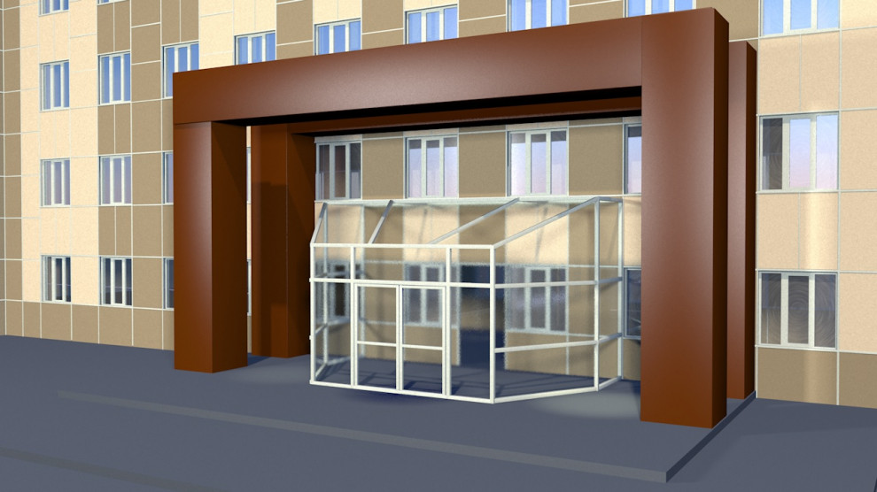 Эскизный проект фходной группы офисного здания