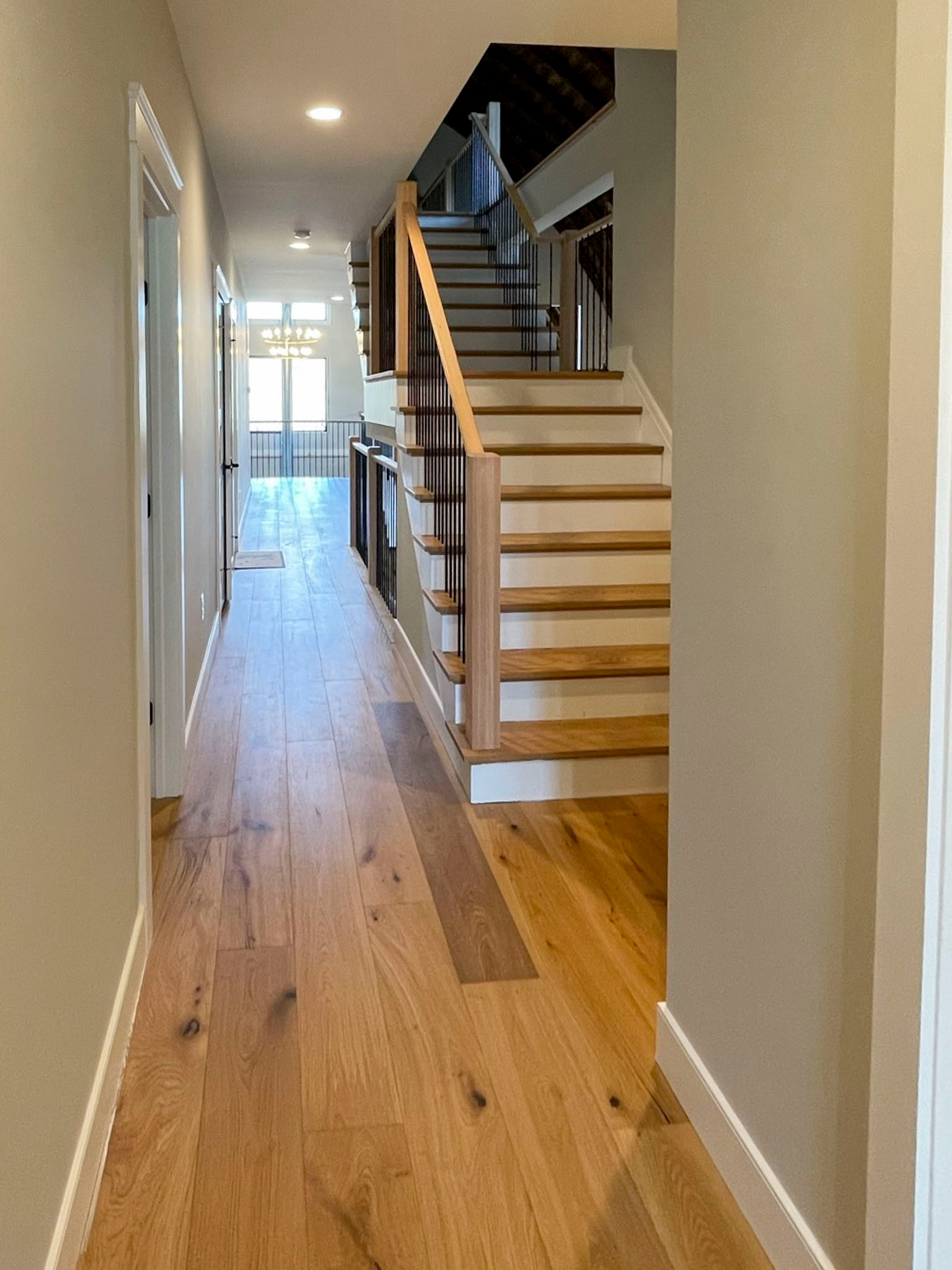102_Straight-Freestanding Stairs/Landing in Barn Style Home, Leesburg VA 20175
